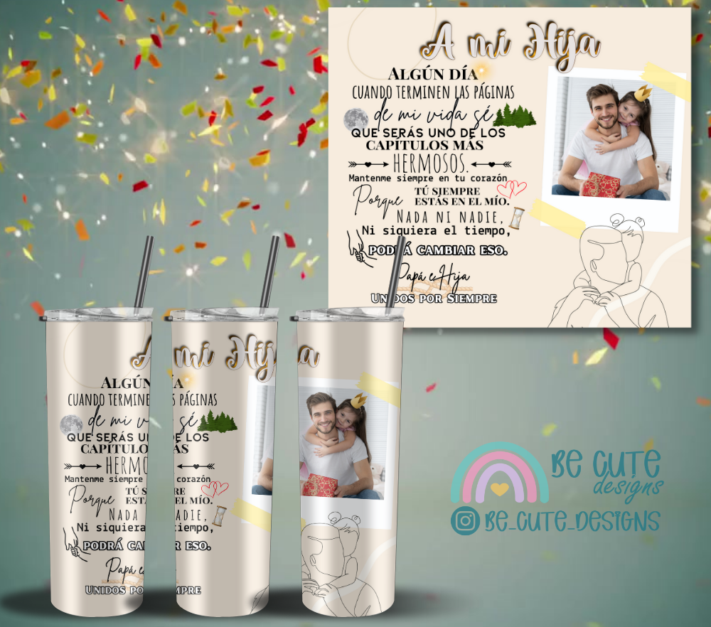 Tumbler Personalizable Para mi Hija