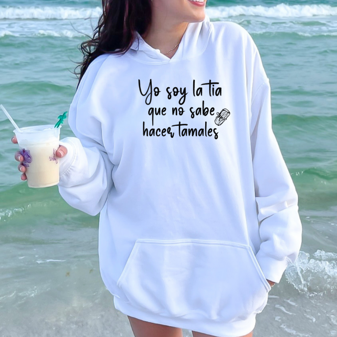 Yo Soy La Tía White Crewneck