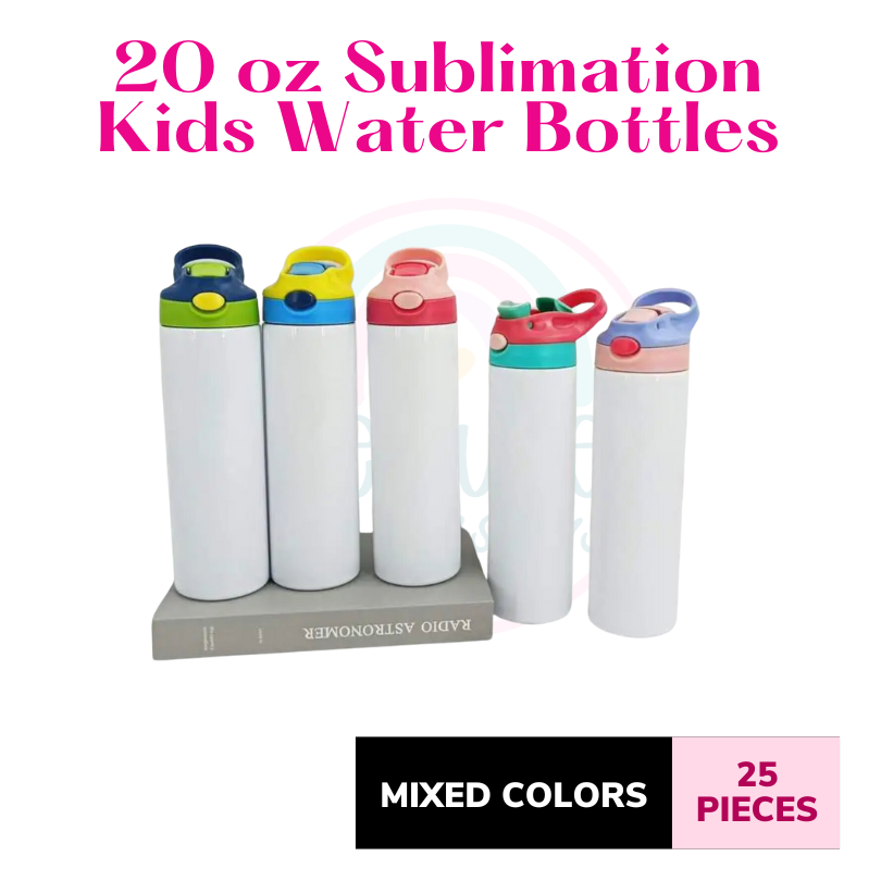 20 Oz Sublimation Kids Water Bottle