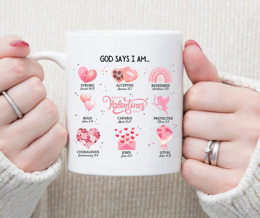 God Says I Am Ceramic Mug