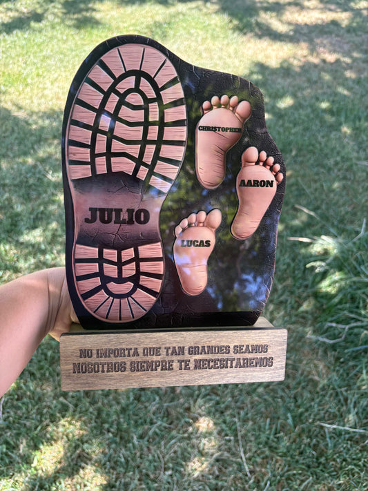 Your Footsteps Led Our Way  Father's Day Gift