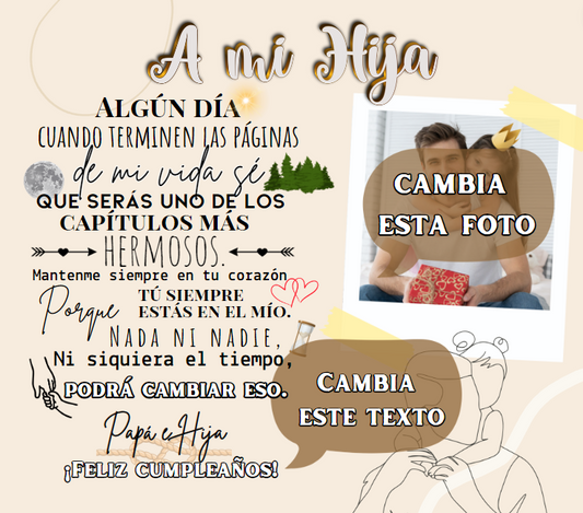 Tumbler Personalizable Para mi Hija