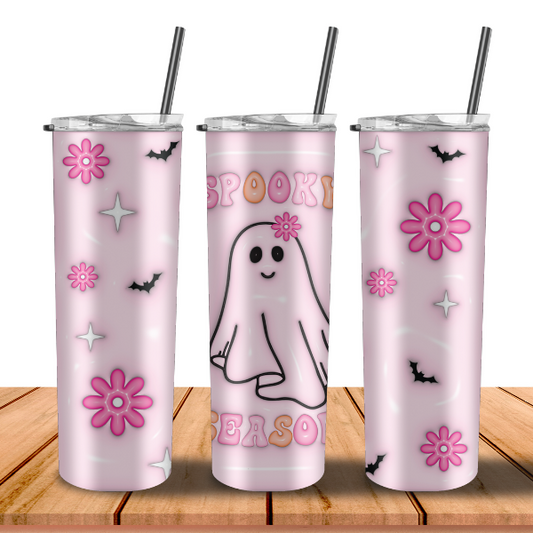 Vaso espeluznante rosa