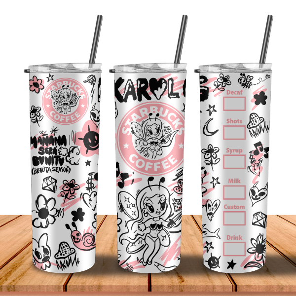 KG  Pink Starbucks Tumbler