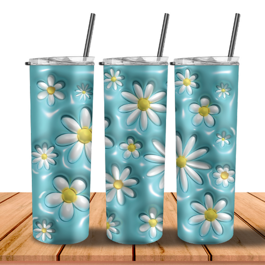 3D Daisy Flower Tumbler