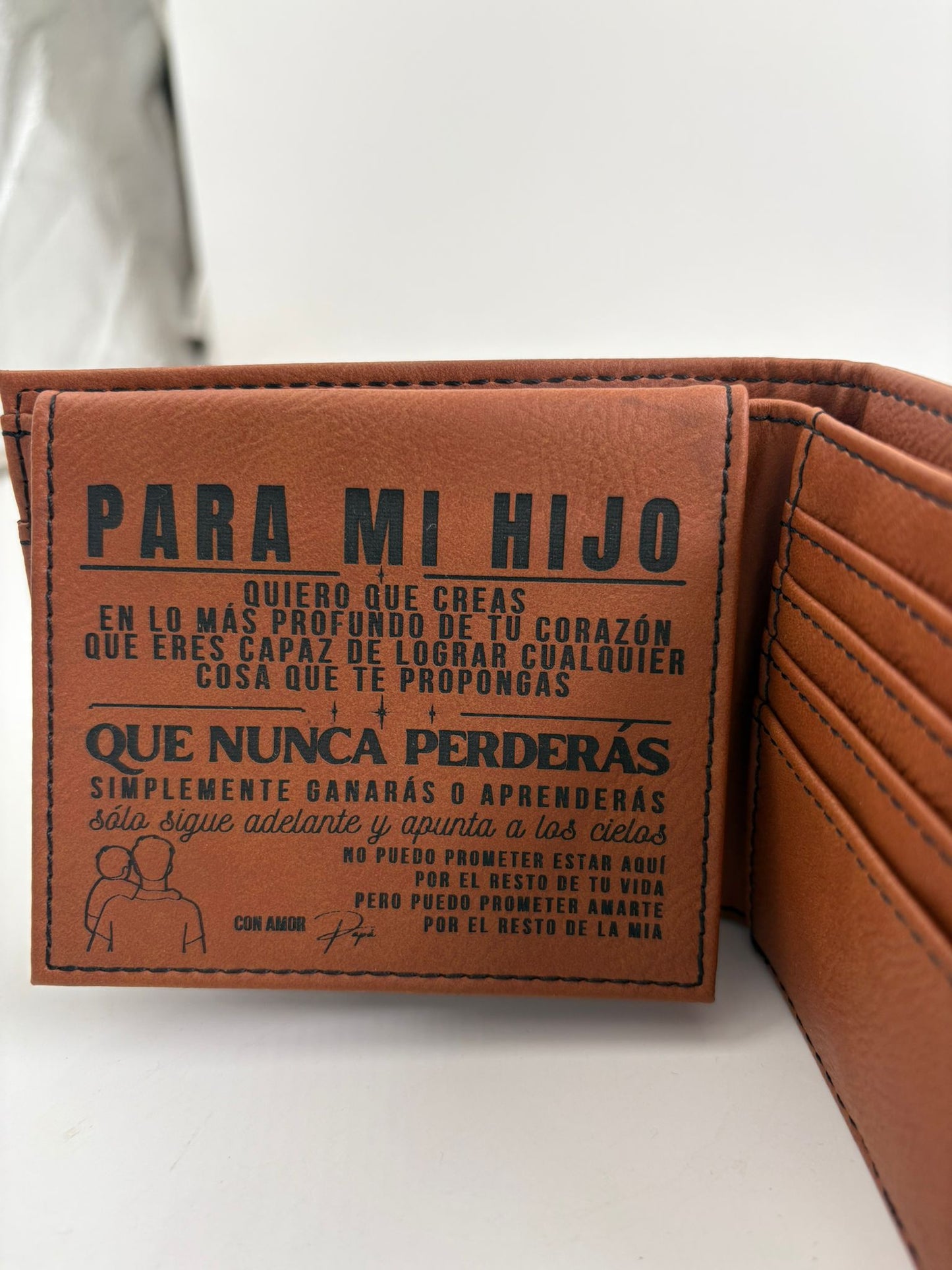 Rawhide Personalized Bi-Fold Wallet w/Flip ID Display