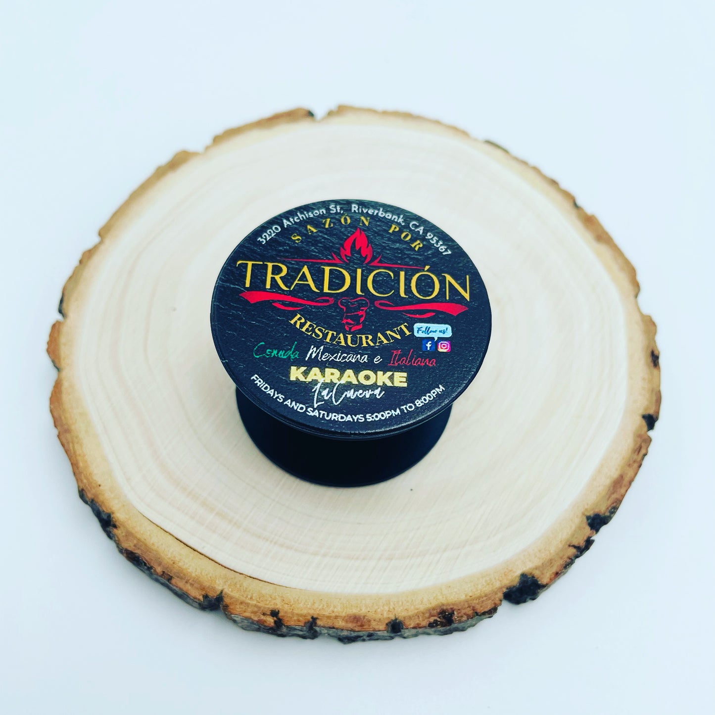 Soporte para teléfono hecho a mano