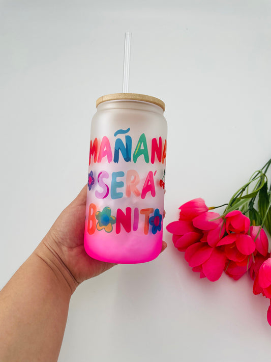 Mañana Será Bonito Frosted Glass