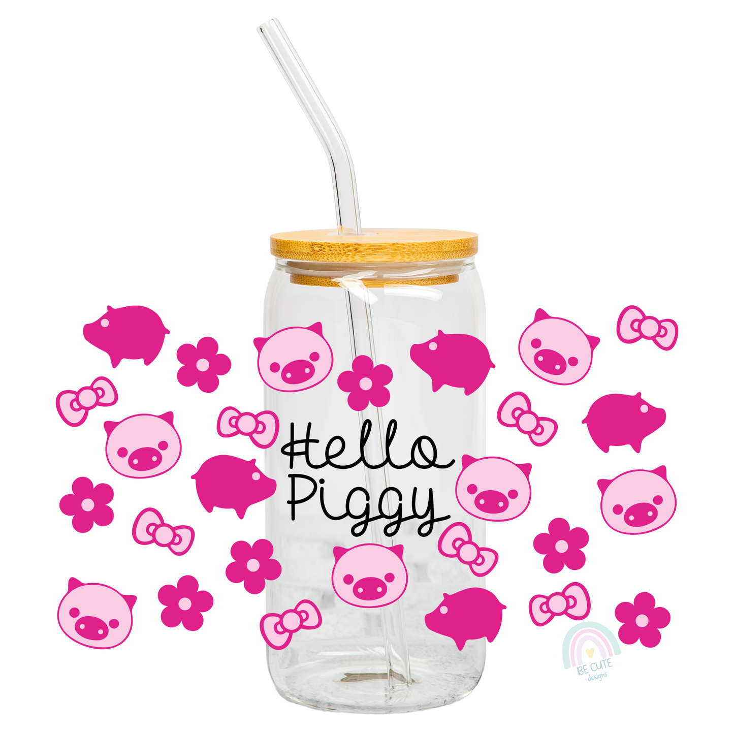 Hello Piggy Libbey 16 oz Cup Wrap