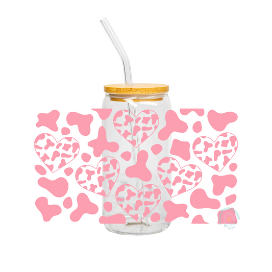 Cow Heart - 16 oz Libbey Cup Wrap