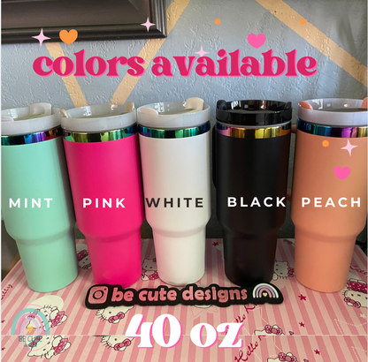 40 oz Mermaid engraved tumbler