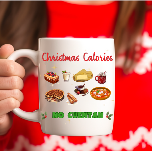 Christmas Calories No Cuentan Coffee Mug