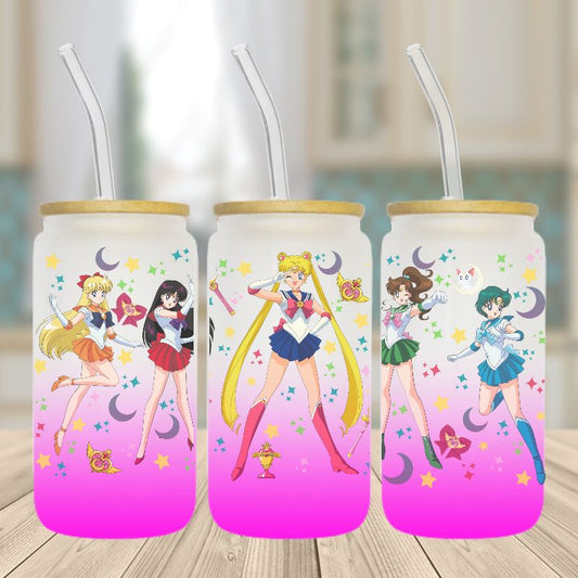 Sailor moon Frosted Glass