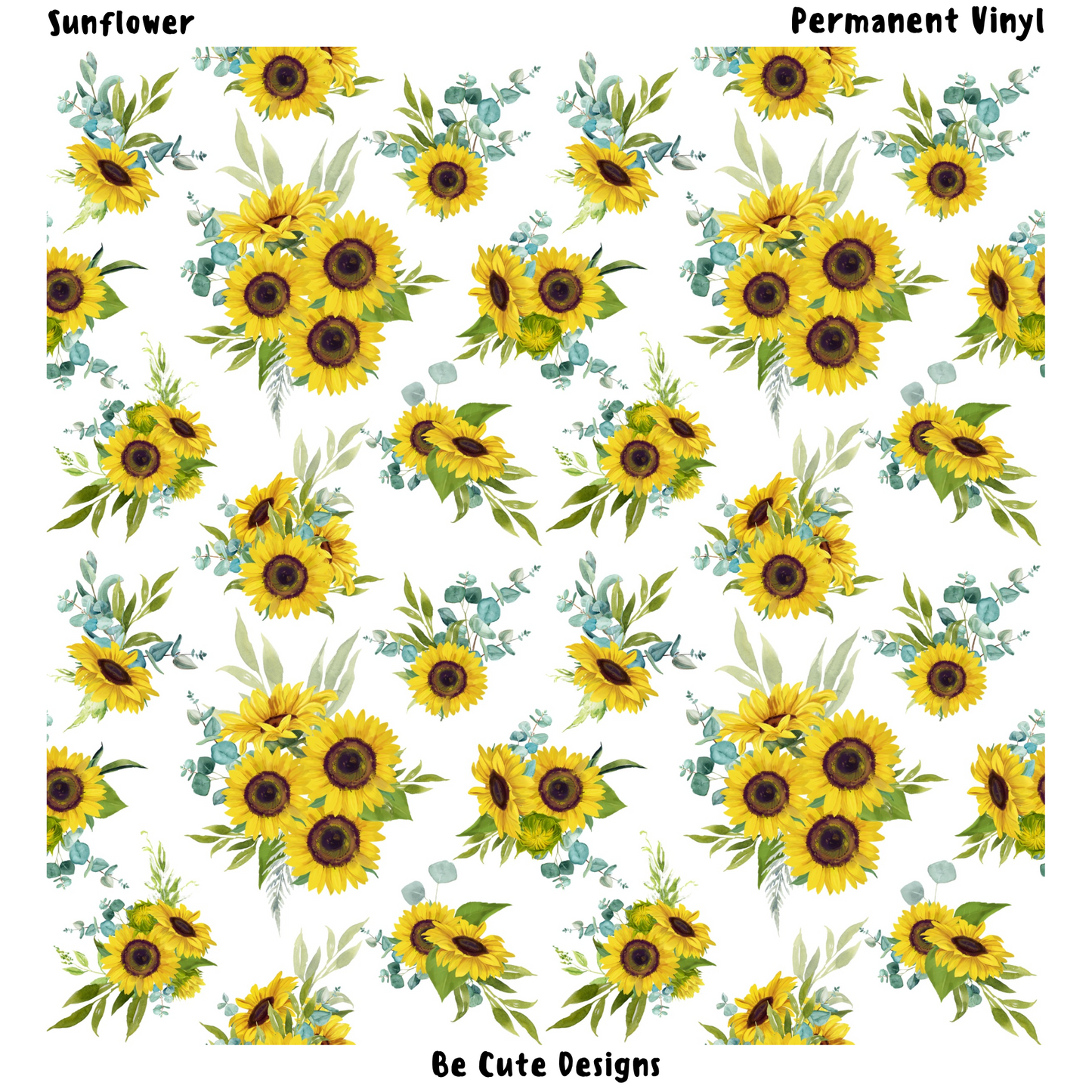Sunflower Patterned Vinyl