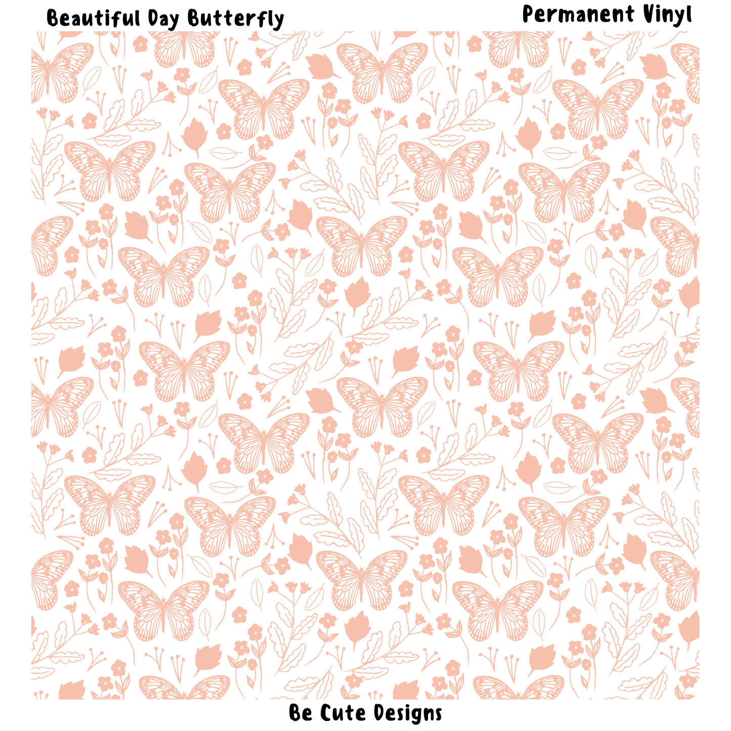 Beautiful Day Butterfly Patterned Vinyl