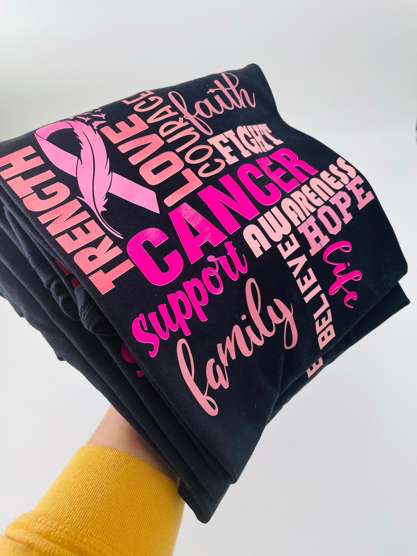 Camiseta de apoyo al cáncer 